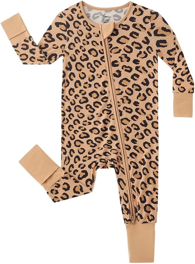 Unisex Infant Neutral Zipped Footies, Viscose from Bamboo 2-Way Zipper Romper Outfit, 0-24 Months One-piece Jumpsuit