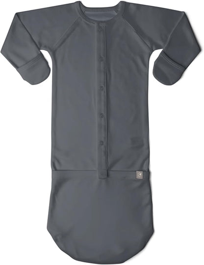 goumikids Viscose Made from Bamboo Organic Cotton Convertible Baby Gown