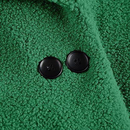 rrhss Baby Girls Faux Fur Teddy Long Coat Toddler Kids Winter Fleece Jacket Warm Outwear Clothes