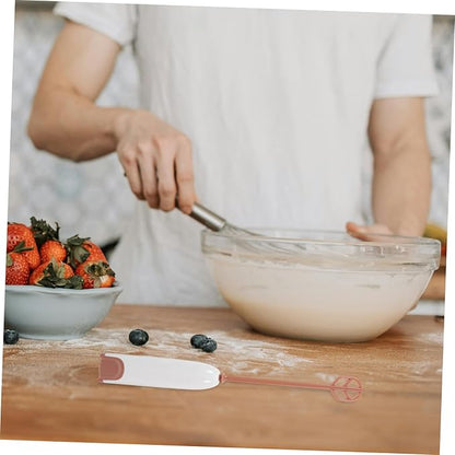 DECHOUS Electric Handheld Milk Mixer with Detachable Stirring Rod Portable Drink Blender for Formula and Easy to Clean and Maintain Warm White