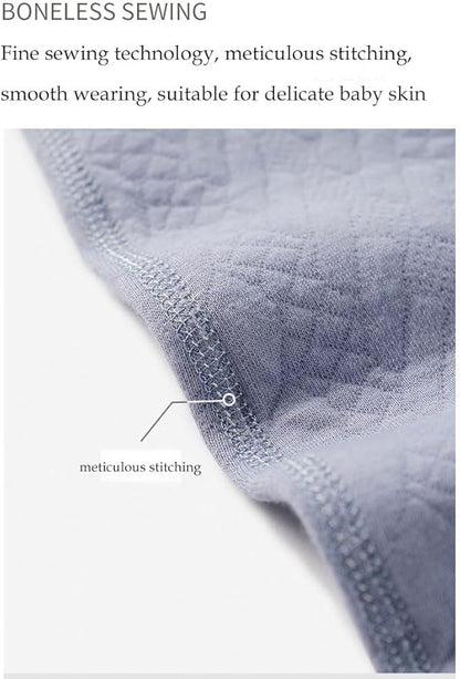 Newborn Going Home Outfit, Baby Romper 3-Layer 100% Cotton One-Piece, Baby Coming Home Set from Hospital