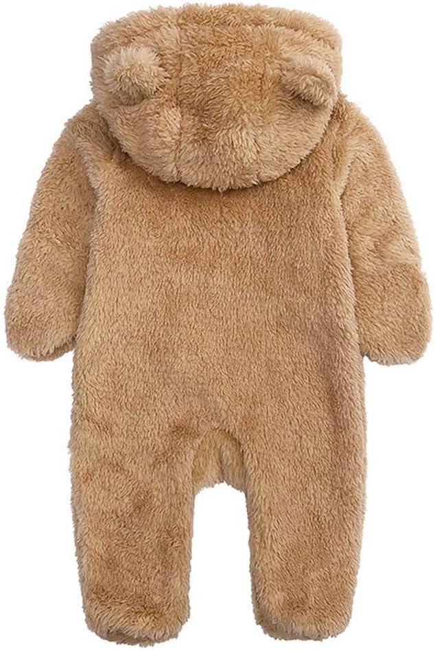 Curipeer Infant Baby Outfit Bodysuit Fleece Bunting Footed Sleeper 0-12M