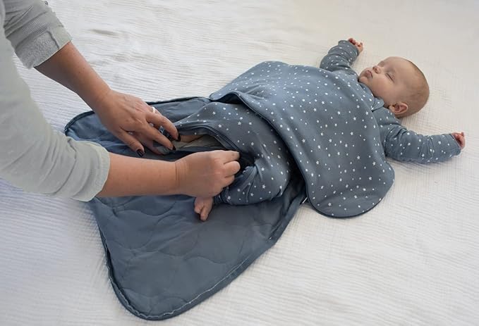 GUNAMUNA Unisex Long-Sleeve Sleep Sack, Wearable Sleep Bag for Toddlers and Babies, Soft Rayon, 2.6 TOG