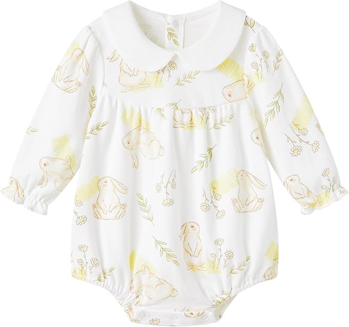 pureborn Baby Girls Boys Bodysuit Super Soft Cotton Romper 0-24 Months