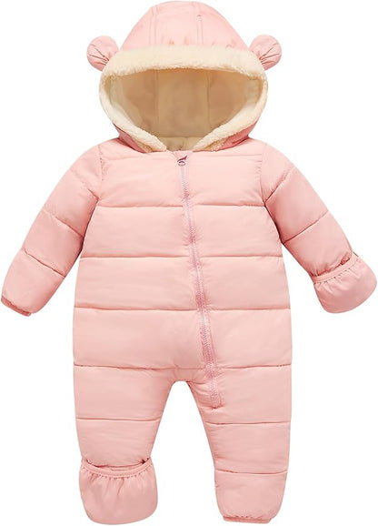 BFUSTYLE Baby Snowsuit 0-24 Months Winter Clothes Infant Boy Girl Puffer Jacket Newborn One Piece Coat with Hooded