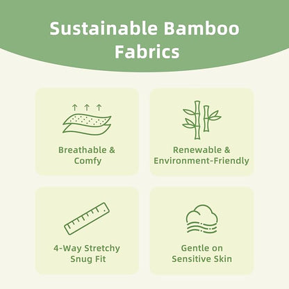 pureborn Baby Girls Boys Bodysuit Super Soft Cotton Romper 0-24 Months