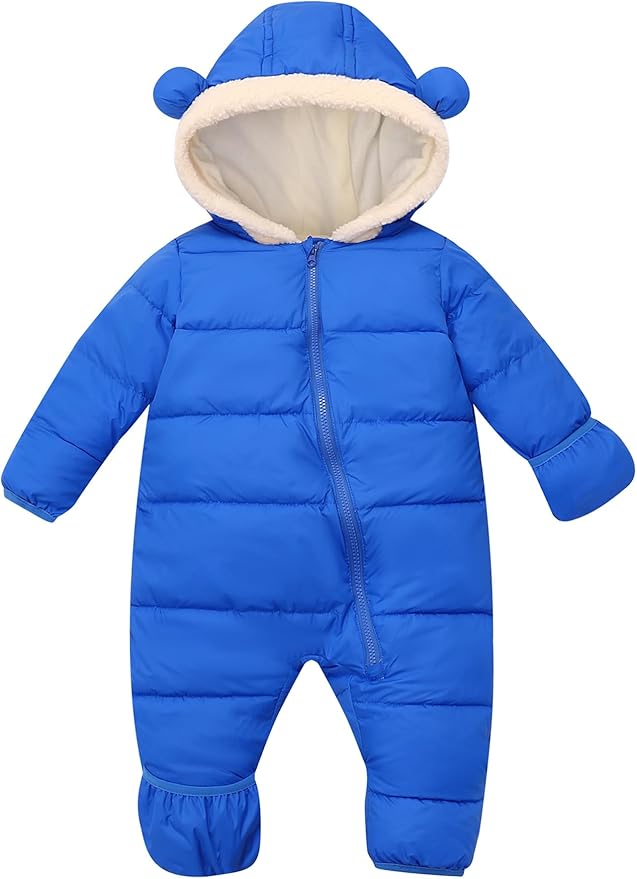 BFUSTYLE Baby Snowsuit 0-24 Months Winter Clothes Infant Boy Girl Puffer Jacket Newborn One Piece Coat with Hooded