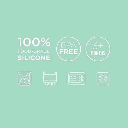 Olababy 100% Silicone Soft Tip Feeding Spoon for Parent Led Weaning 2 Count (Pack of 1 )