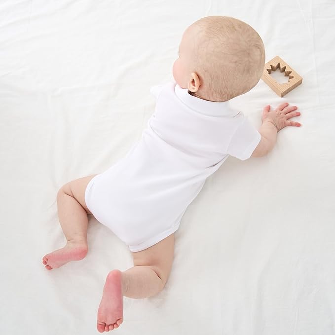 pureborn Baby Romper Bodysuits 2-Pack Unisex Soft Cotton One-Piece Outfit for Infant Boys Girls 0-24 Months