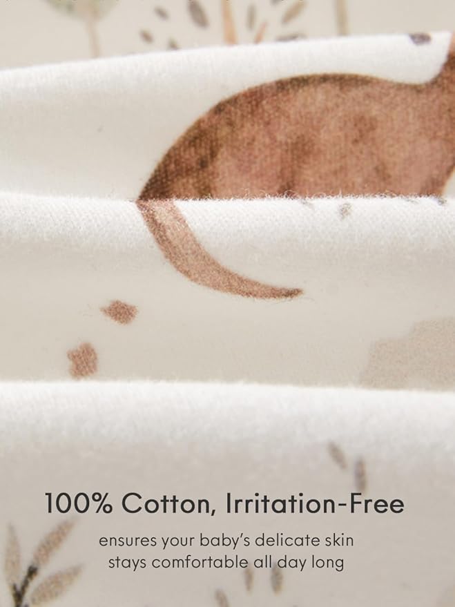 BINIDUCKLING Newborn Kimono Side Snap & Tie Wrap Over Long Sleeve Romper with Mitten Cuffs