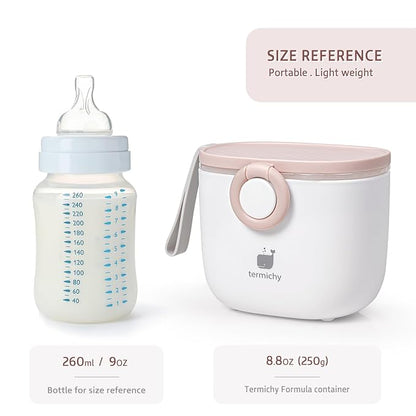 Termichy Baby Formula Dispenser, Portable Formula Dispenser Container with Scoop and Carry Handle for Travel Outdoor Activities for Baby Infant, 500ml