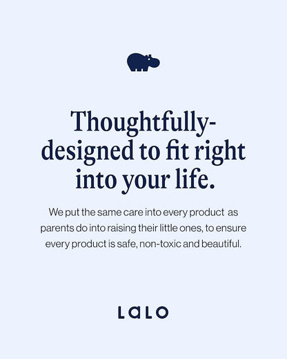 Lalo 2-Piece Baby Spoons Set - Lavender Silicone, Dishwasher Safe, Ages 4 Months+