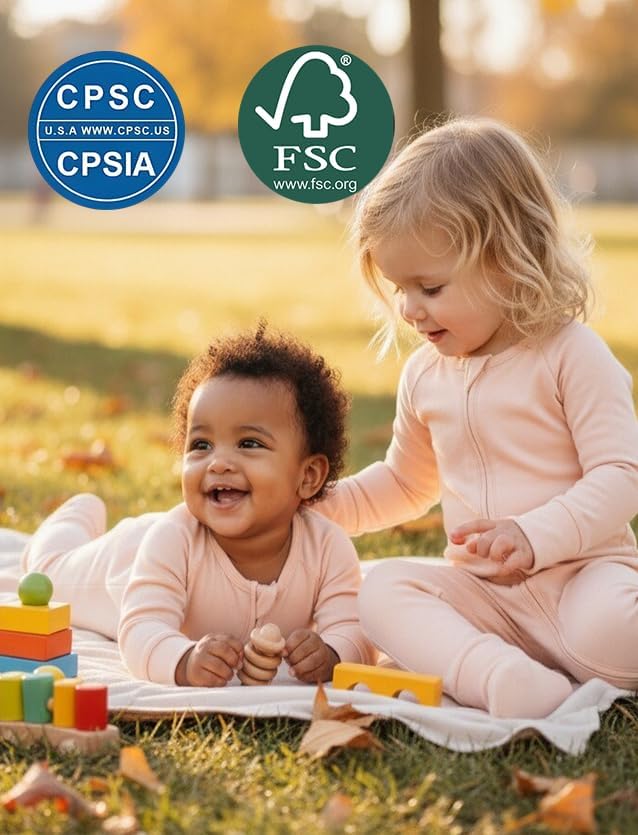 JunNeng Viscose from Bamboo Baby Sleeper,Newborn Footie Pajamas with 2 Way Zipper & Fold Over Mittens,0-12M