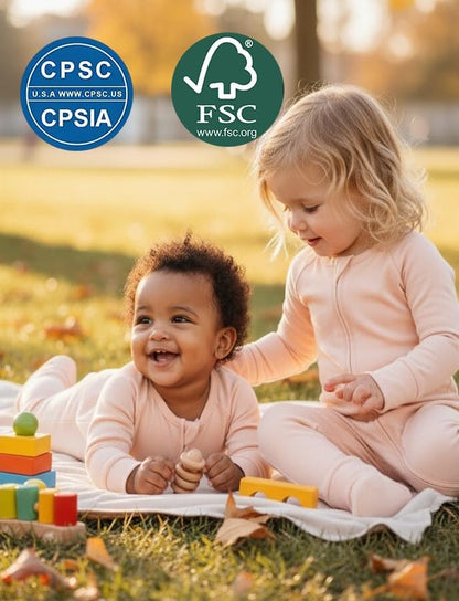 JunNeng Viscose from Bamboo Baby Sleeper,Newborn Footie Pajamas with 2 Way Zipper & Fold Over Mittens,0-12M