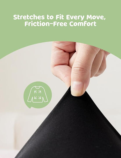 PATPAT Baby Sleeper Gown with Bamboo Viscose for Newborn Girls Boys, Knotted Nightgown with Mittens for Infant Home Coming