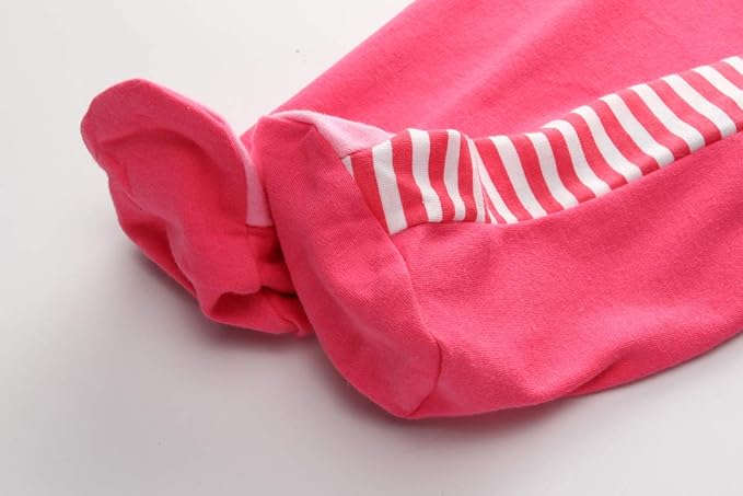 Newborn Baby Boy Girl Organic Cotton Bodysuit Long Sleeve Jumpsuit 3-Pack Outfits Clothes,0-24Months