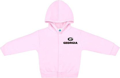 Creative Knitwear College Baby Snap Hooded Jacket - Team Logo, Multiple Colors, for Boys & Girls, (0-24 Months)