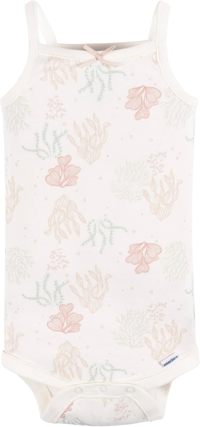 Gerber Baby Girls Multi-Pack Sleeveless Onesies Bodysuit