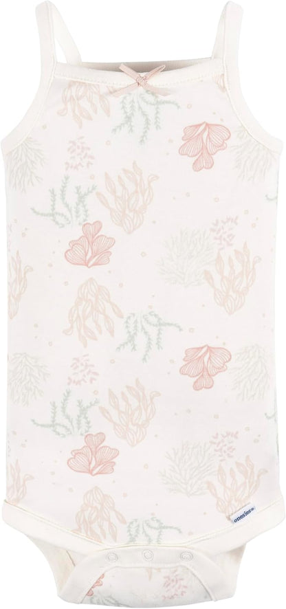 Gerber Baby Girls Multi-Pack Sleeveless Onesies Bodysuit