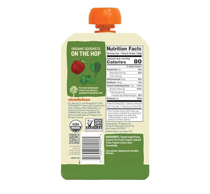 Peter Rabbit Organics Fruit & Vegetable Variety Pack - Squeezable Snack Pouches, 4 oz. (Pack of 36)