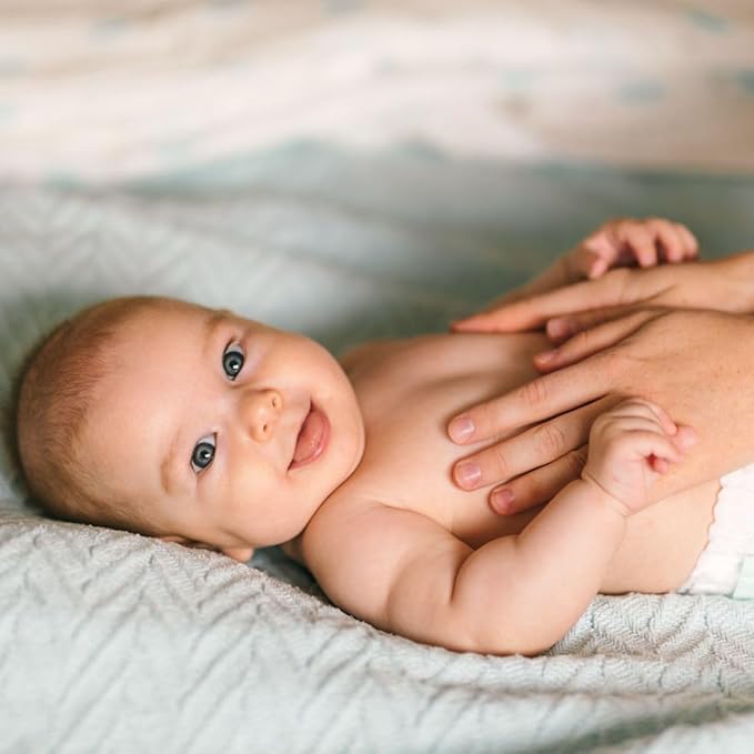 Mambino Organics Massage Baby Oil, Body Oil for After Shower, Egyptian Calendula, Chamomile & Lavender Infused, Gentle for Baby & Kids, 5 fl oz, 3-Pack