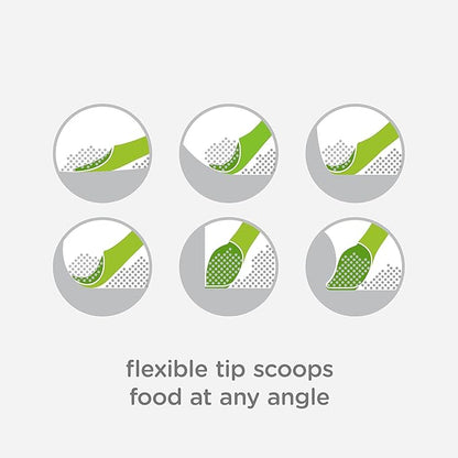 Olababy 100% Silicone Soft Tip Feeding Spoon for Parent Led Weaning 2 Count (Pack of 1 )