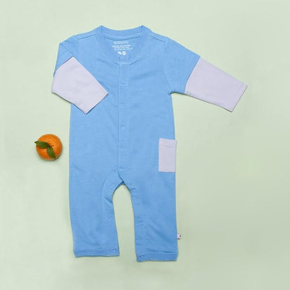 Babysoy Long Sleeve Baseball Style One Piece Coverall Romper