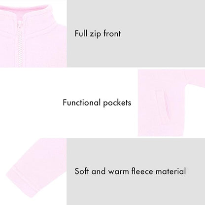 Creative Knitwear College Baby Polar Fleece Jacket-Team Logo, Multiple Colors, for Boys & Girls (12 Mos-8 Yrs)