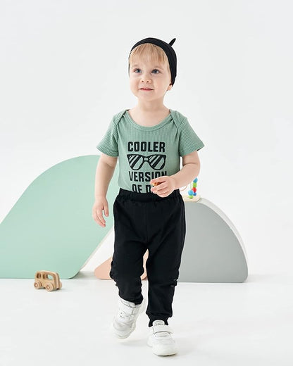 Baby Boy Swimsuit UPF 50+ Sun Protection Rash Guard Swimwear Zipper One Piece Toddler Boy Bathing Suit With Hat