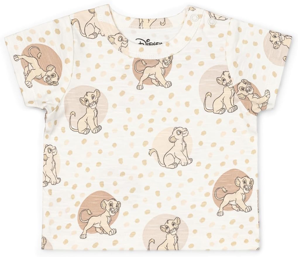 Monica + Andy Crewneck Tee, 100% Organic Cotton Clothes for Girls & Boys, Printed T-Shirt Sizes for Kids, Toddler & Baby