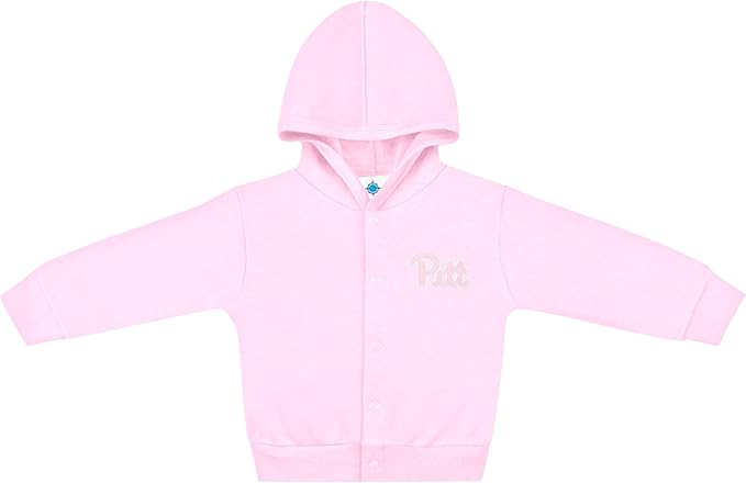 Creative Knitwear College Baby Snap Hooded Jacket - Team Logo, Multiple Colors, for Boys & Girls, (0-24 Months)