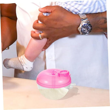 4pcs Three Compartment Powder Container Portable Snack Storage for Travel Design The-go Feeding Formula Dispenser