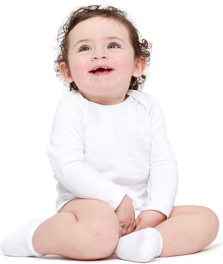 Gerber unisex-baby Multi-pack Long-sleeve Onesies Bodysuit Mitten Cuff Sizes