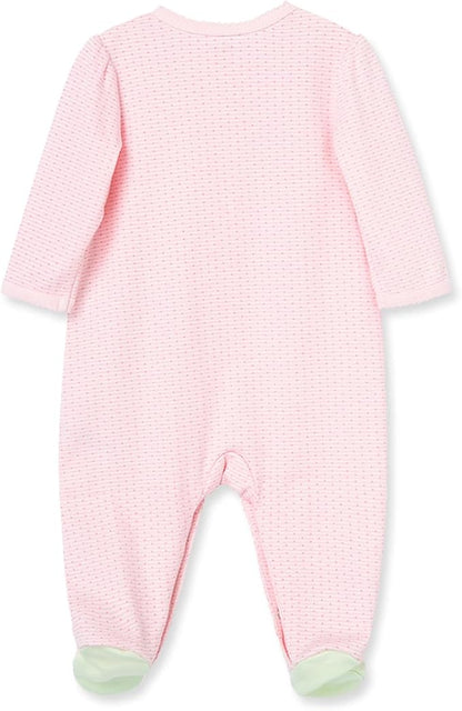 Little Me Clothes for Baby Girls' 100% Cotton Scratch-Free Tag Footie Sleeper, Preemie to 9 Months