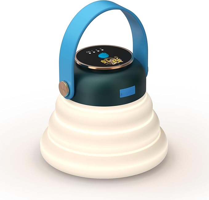 Wapentake® Baby Night Light, Featuring 12 Color Options and stepless dimming, Made of Soft Silicone, Foldable for Storage, and Rechargeable, Suitable for Breastfeeding Mothers