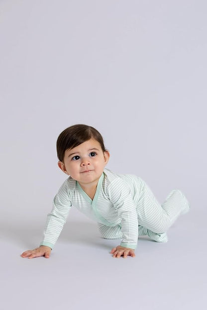 monica + andy On the Go Baby One Piece, 100% Organic Baby Clothes for Girls & Boys, Sizes For Preemie, Newborn, & Infant