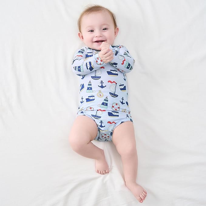 pureborn Baby Boys Girls Bodysuit Super Soft Cotton Romper 0-24 Months