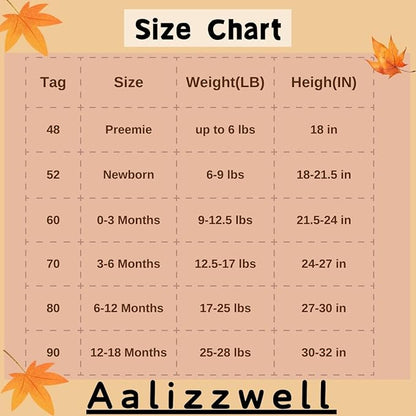 Aalizzwell Preemie Newborn Infant Baby Girls Clothes Ribbed Romper Bodysuit Pants Set Fall Winter Outfits