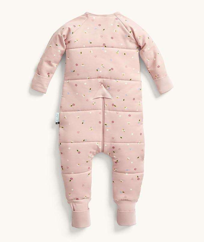 ergoPouch Sleep Onesie 2.5 TOG – Warm Baby Romper & Sleep Layer with Full-Zip, Guarding Against Blankets, Breathable & Movement-Friendly, Ideal for Transitional Sleeping (4-5 Years, Daisies)