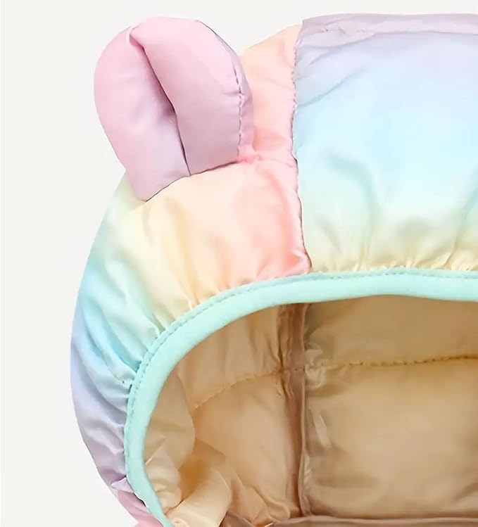Toddler Winter Coats Puffer Padded Jacket Baby Boys Girls Bear Hoods Down Jacket Light Weight Infant Outerwear