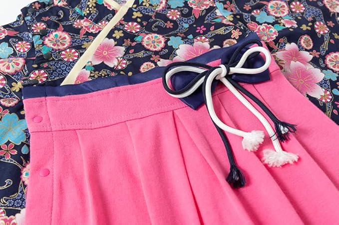 Baby Girl Kimono Romper Japanese Costumes Hakama Coverall Infant Samurai Outfits