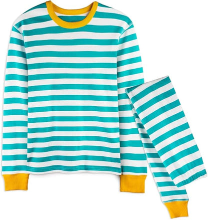 Mightly Boys and Girls' Pajamas | 100% Organic Cotton Soft, Elastic and Comfortable Footless Pajama Set for Toddlers & Kids