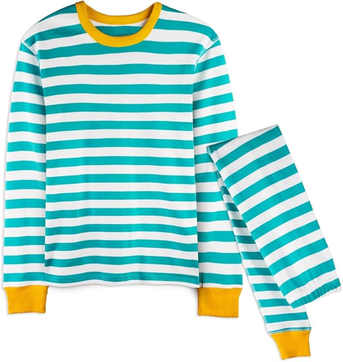 Mightly Boys and Girls' Pajamas | 100% Organic Cotton Soft, Elastic and Comfortable Footless Pajama Set for Toddlers & Kids