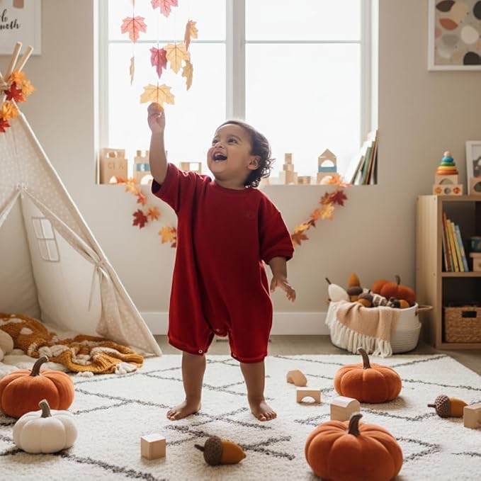 Geneve Oversized Brushed Jersey Romper - Angel Wing Embroidery - Cozy