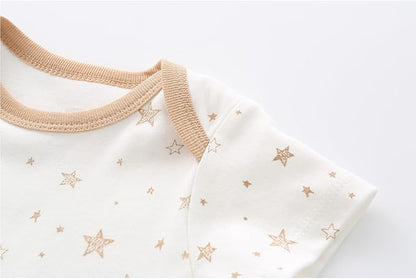 Fashion Unisex baby Boy Girl Bodysuits 5-Pack Casual Cotton Soft Infants Outfit New born Clothes