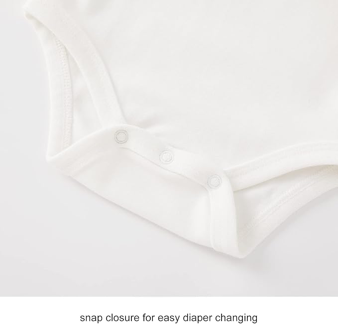 pureborn Baby Boys Girls Bodysuit Super Soft Cotton Romper 0-24 Months