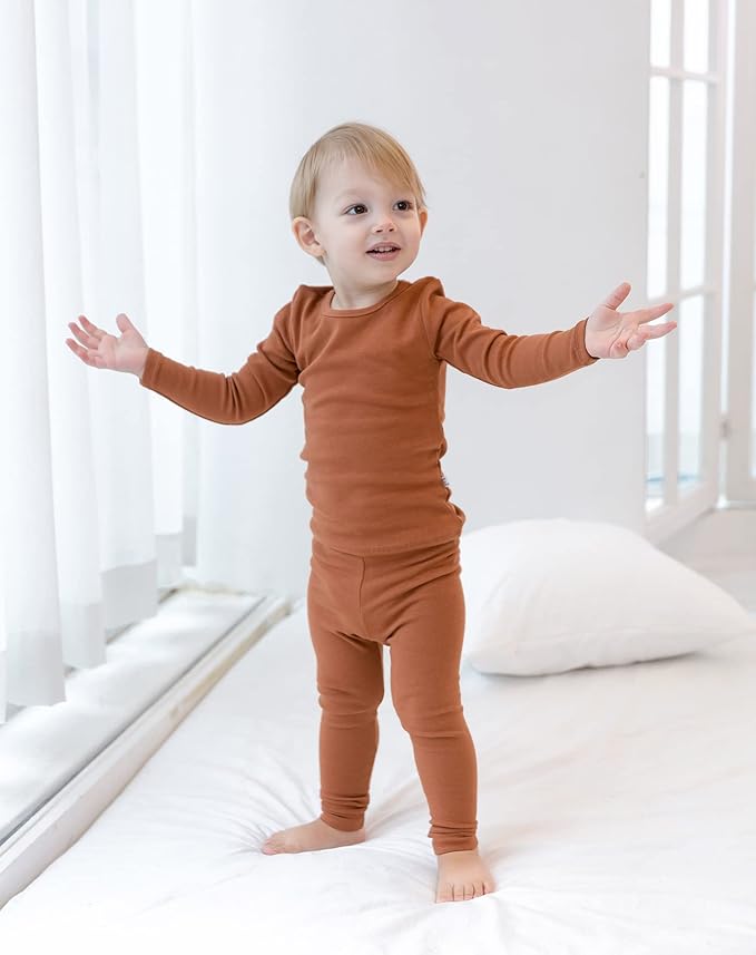 AVAUMA Baby Boys Girls Pajama Set Kids Toddler Snug fit Basic Cotton Sleepwear pjs for Daily