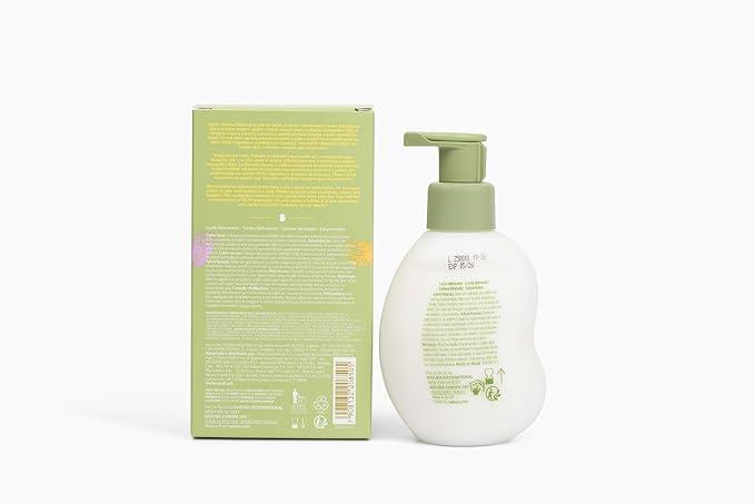 natura - Mamãe e Bebê Baby Fast Absorbing Moisturizer - 100% Vegan - Vegetable Oil & Cupuaçu Butter - 98.8% Natural Origin - All Skin Types - Cruelty Free - Baby Essentials - 6.7 fl oz (200ml)