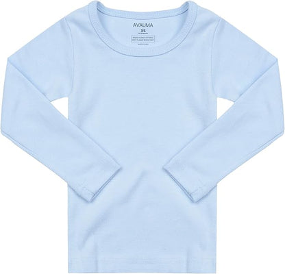 AVAUMA Baby Boys Girls Pajama Set Kids Toddler Snug fit Basic Cotton Sleepwear pjs for Daily