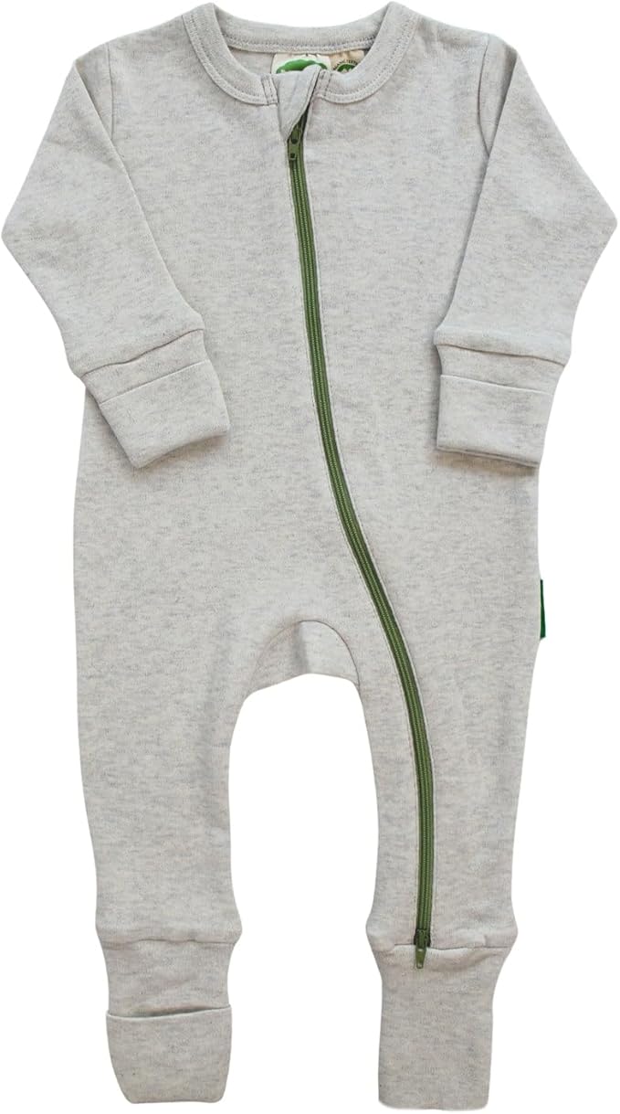 PARADE Organic Snuggle Soft Melange '2-Way' Zipper Romper